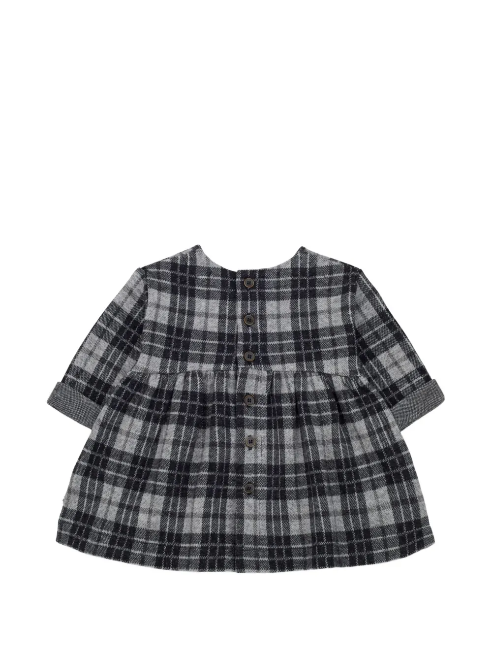 1+ In The Family Claudia checked bow dress - Grigio
