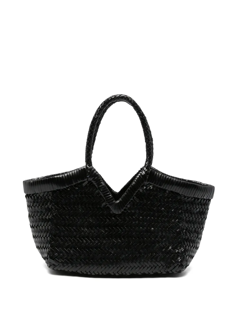 VIPERA Monet woven leather tote bag - Nero
