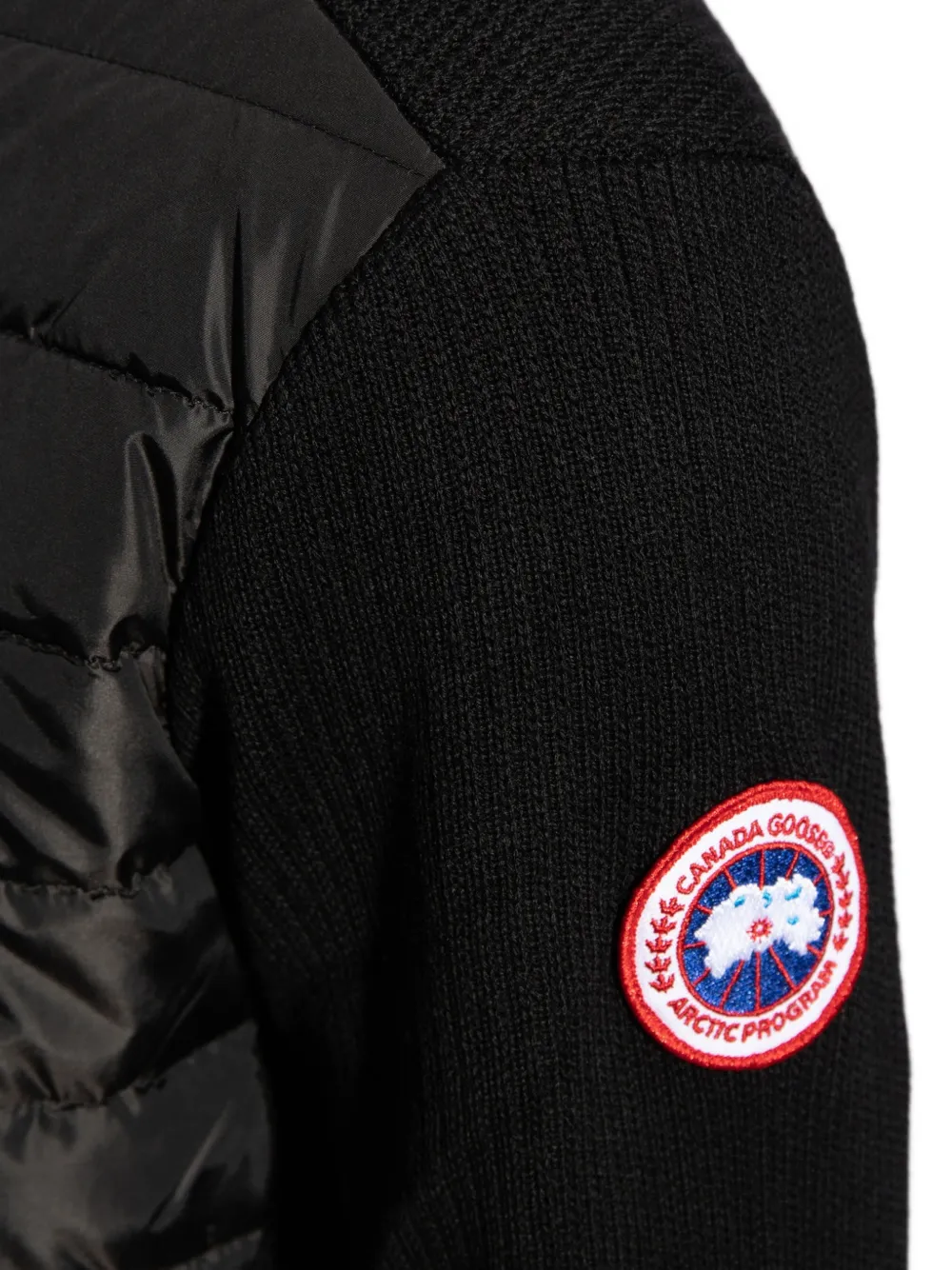 Canada Goose Hybridge trui met gewatteerde voorkant Zwart