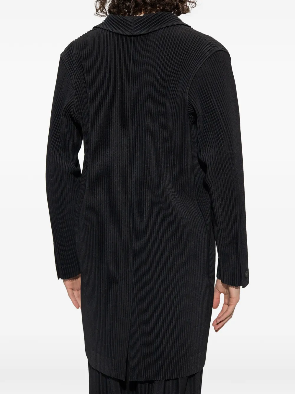Homme Plissé Issey Miyake Jas met plooien Zwart