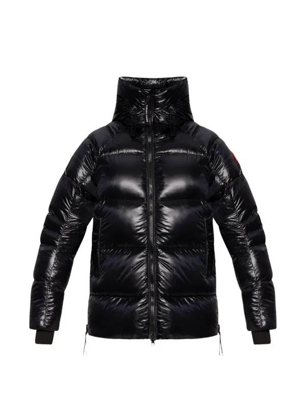 Canada Goose Quilted Hooded Jacket in Black