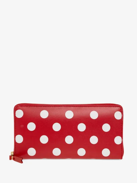 Comme Des Garçons polka-dot leather wallet