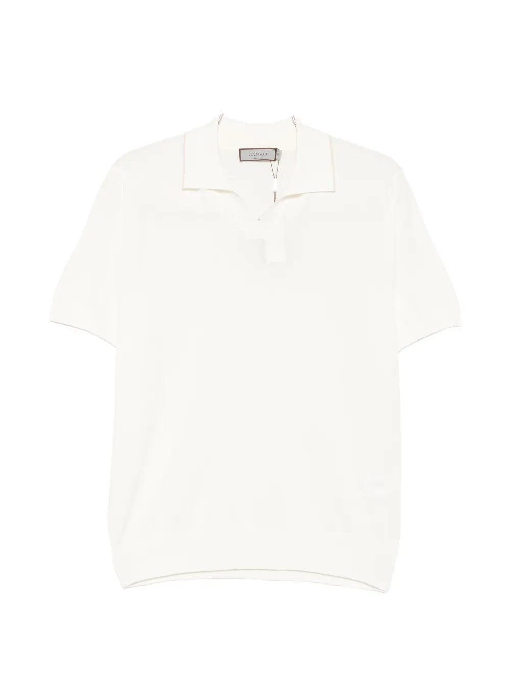 Canali polo-collar shirt - Bianco