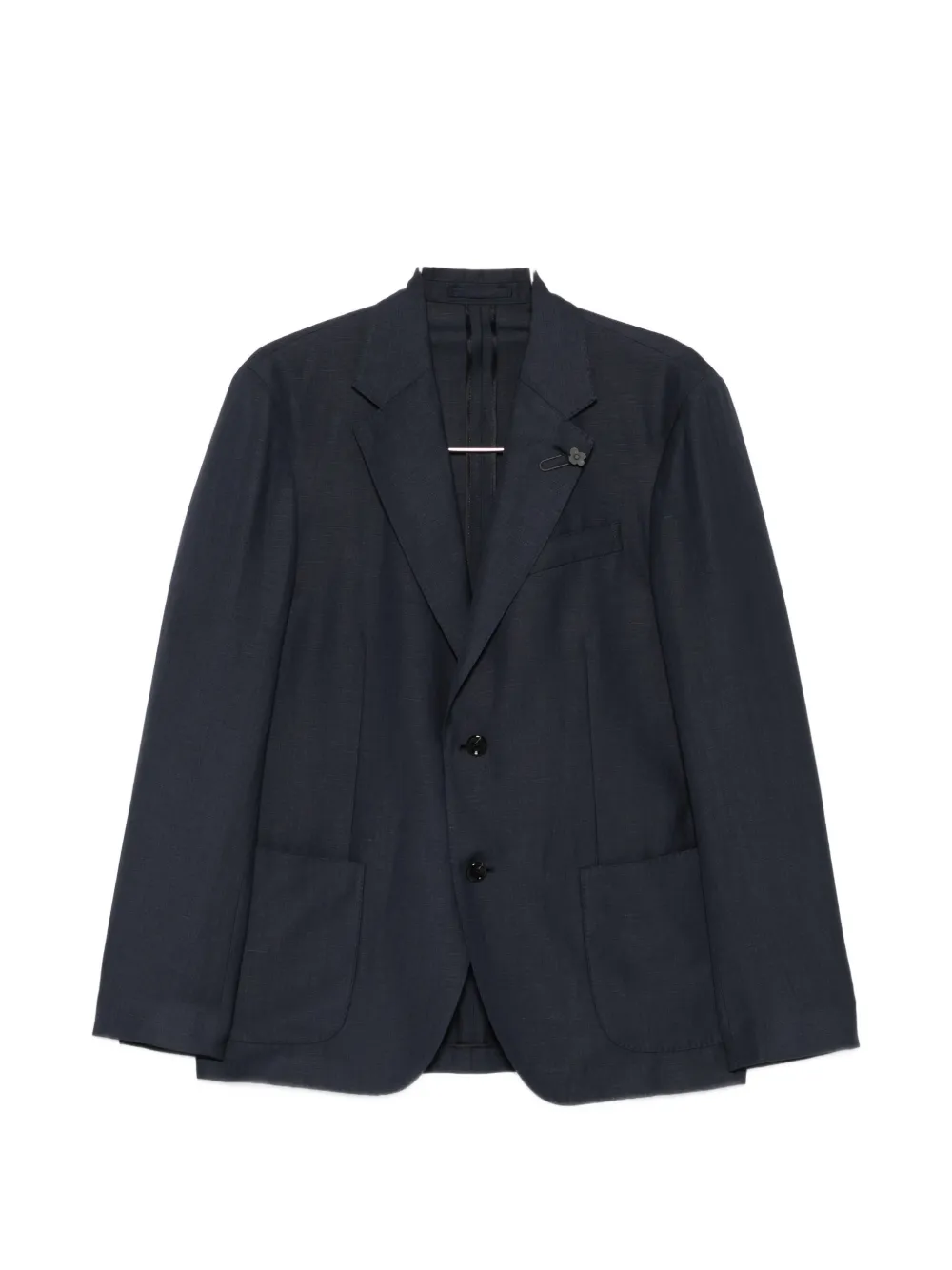 Lardini flower-pin single-breasted suit - Blu