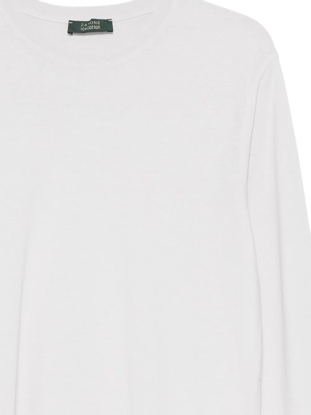 Zanone IceCotton T-shirt met lange mouwen Wit