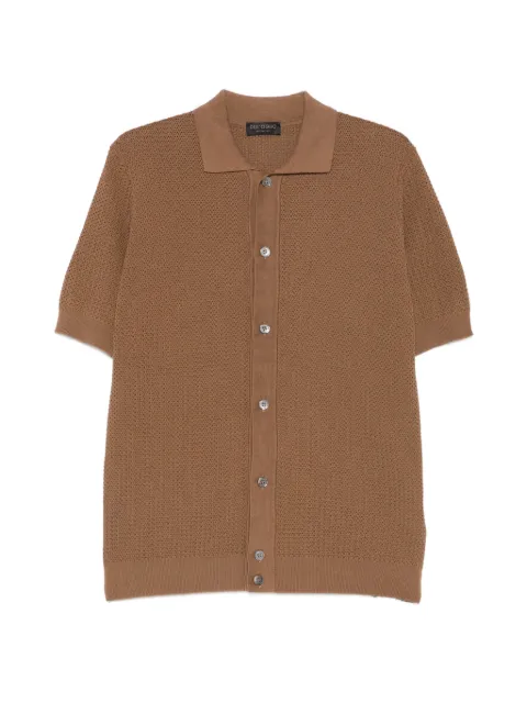 Dell'oglio crochet-knit shirt
