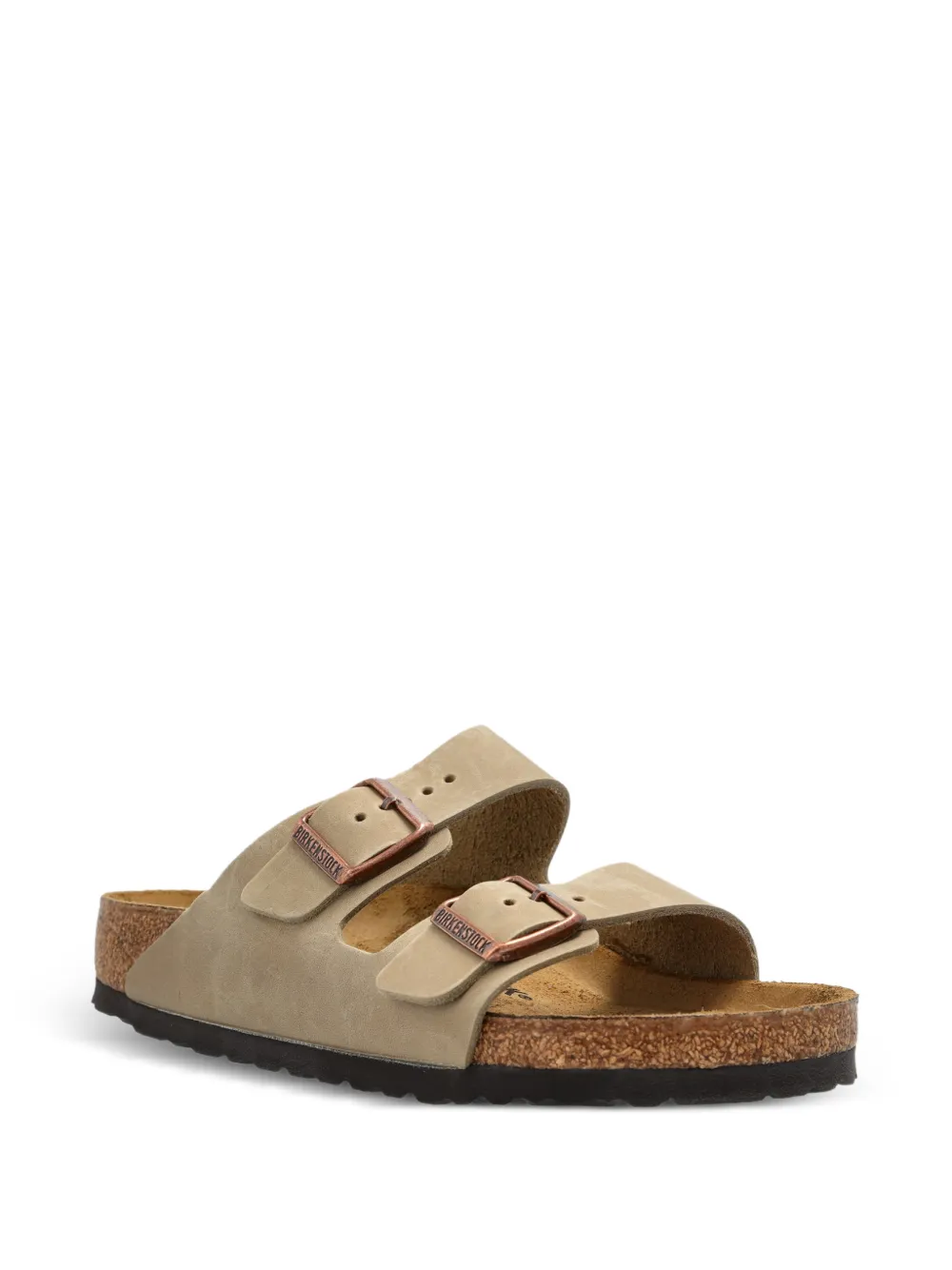 Birkenstock Arizona sandalen met gesp Beige
