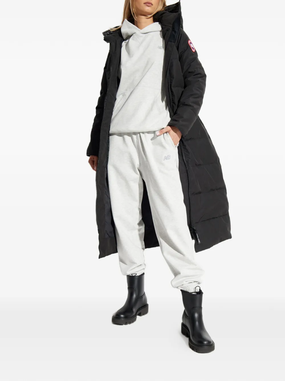 Canada Goose Mystique gewatteerde parka Zwart