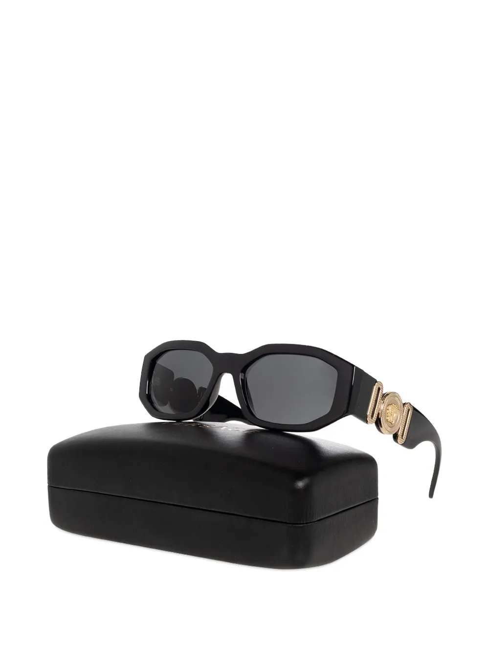 Versace Eyewear Medusa Biggie zonnebril met geometrisch montuur Zwart