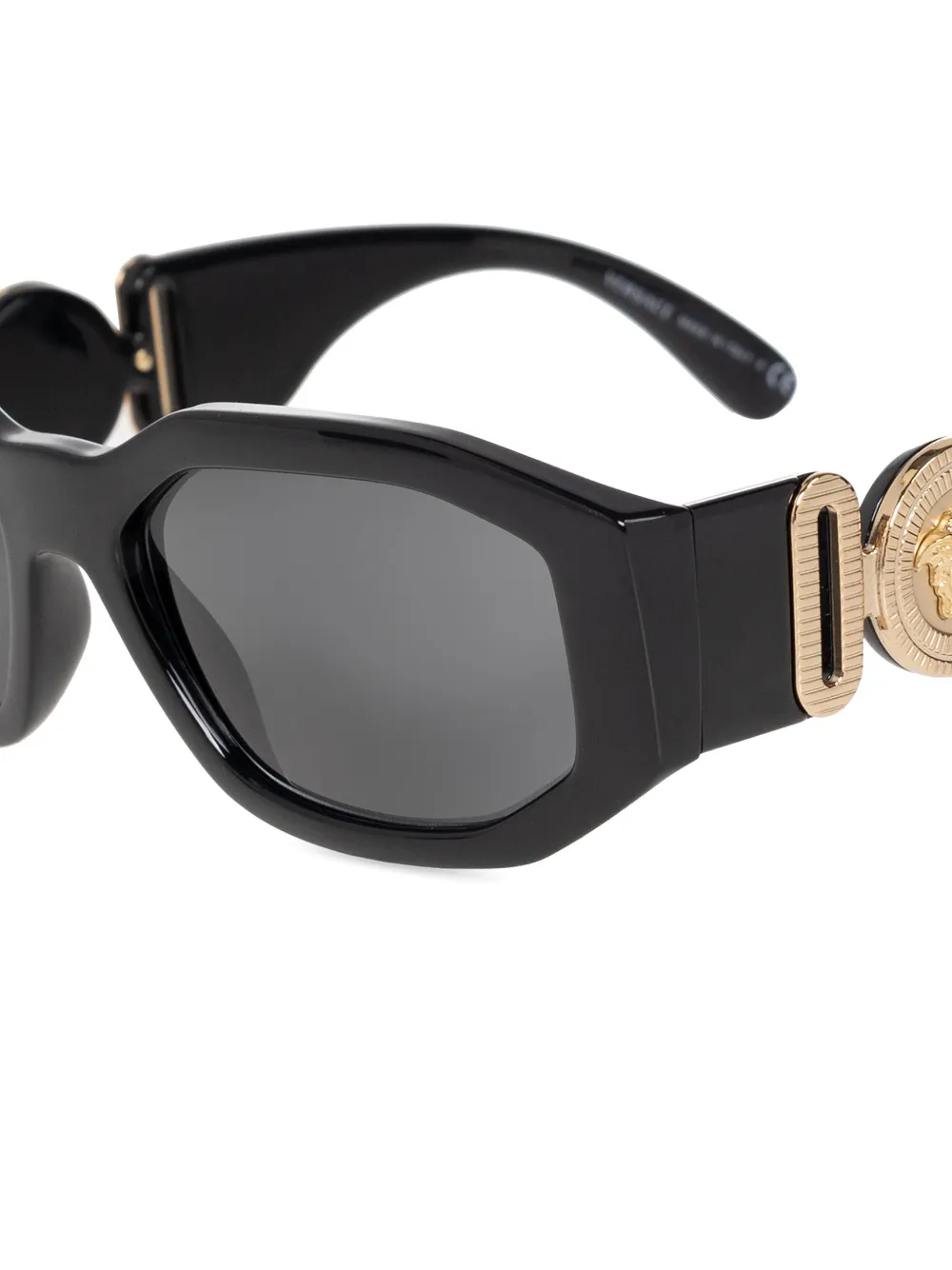 Versace Eyewear Medusa Biggie zonnebril met geometrisch montuur Zwart