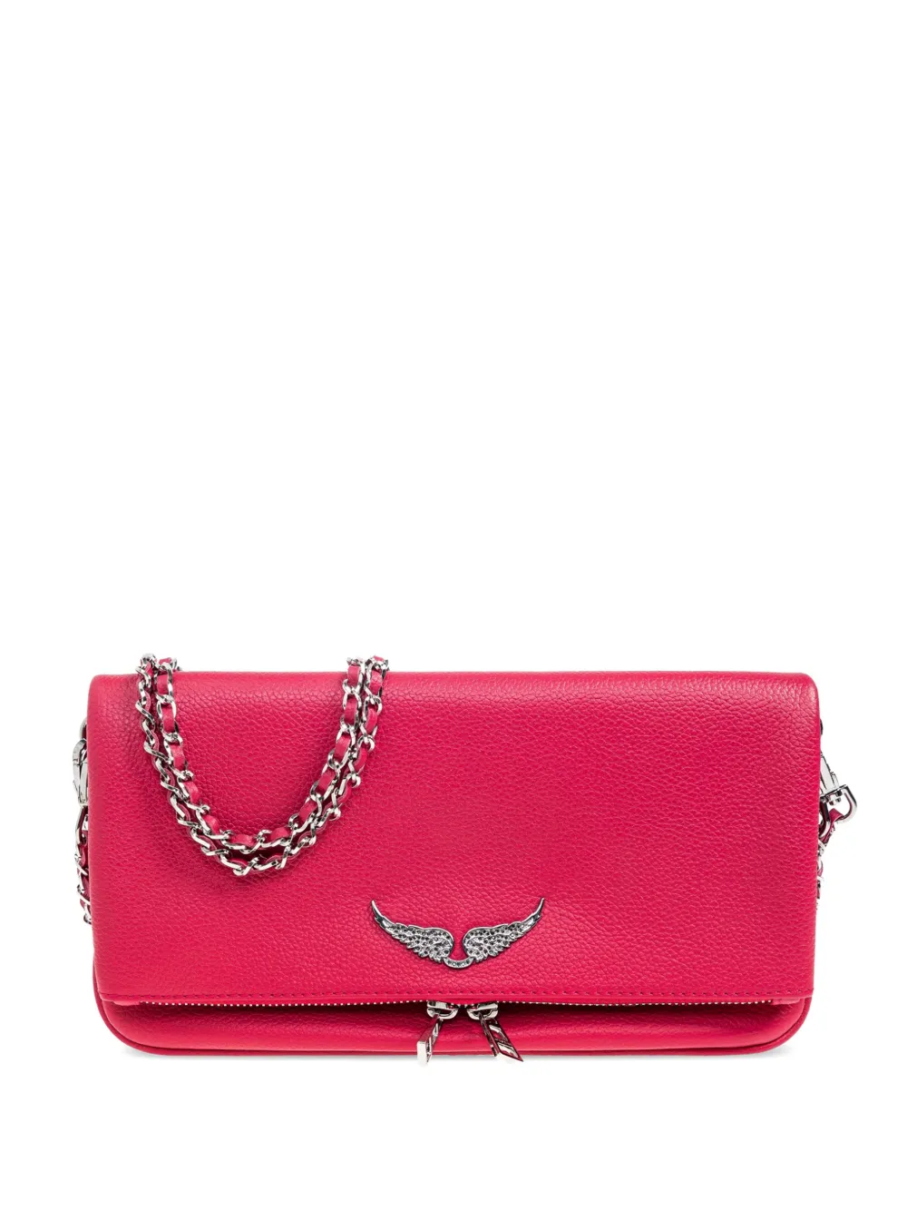 Zadig&Voltaire Rock leather shoulder bag - Rosa