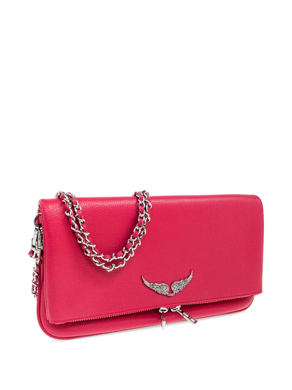 Zadig&Voltaire Rocky Wild leren schoudertas Roze