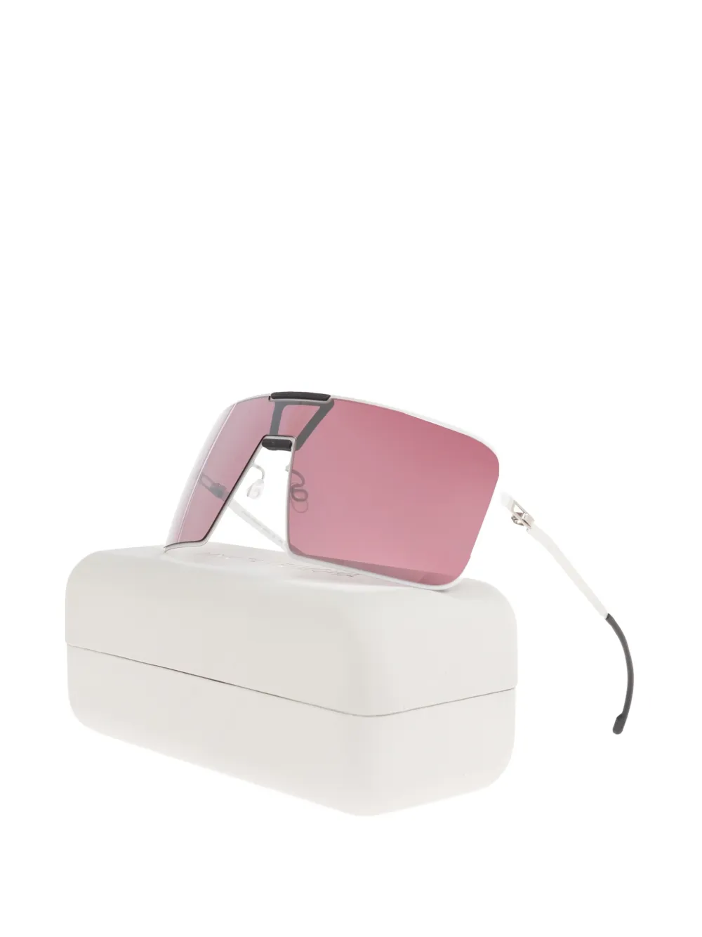 Mykita x Rimowa MR004 zonnebril met geometrisch montuur Zilver