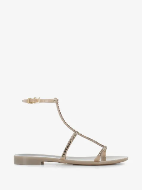 MENGHI James crystal-embellished T-bar sandals