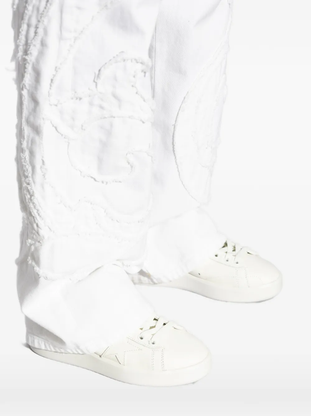 Golden Goose Pure glitter-detail sneakers Wit