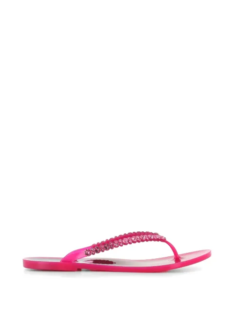 MENGHI crystal-embellished flip-flops