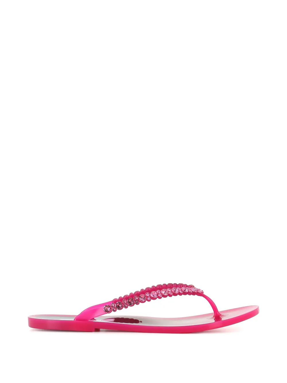MENGHI crystal-embellished flip-flops - Rosa