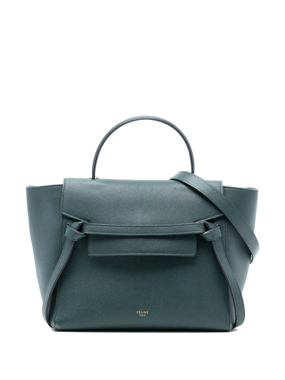 Celine Pre-Owned 2017 Micro Grained Calfskin Belt Bag satchel - Verde