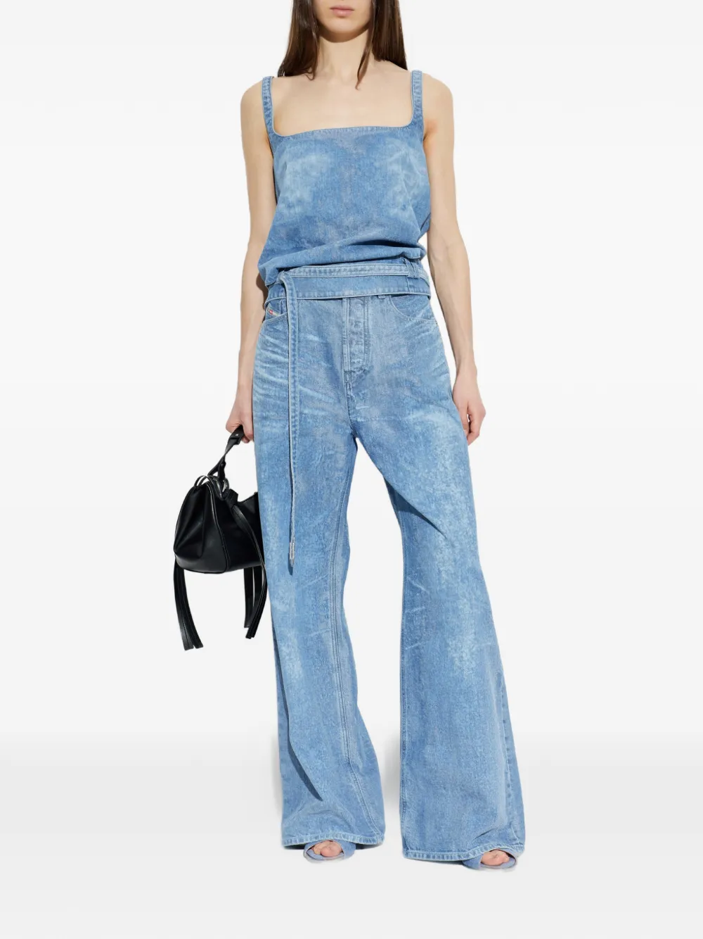 Diesel 1996 D-Sire-Fsi jeans met wijde pijpen Blauw