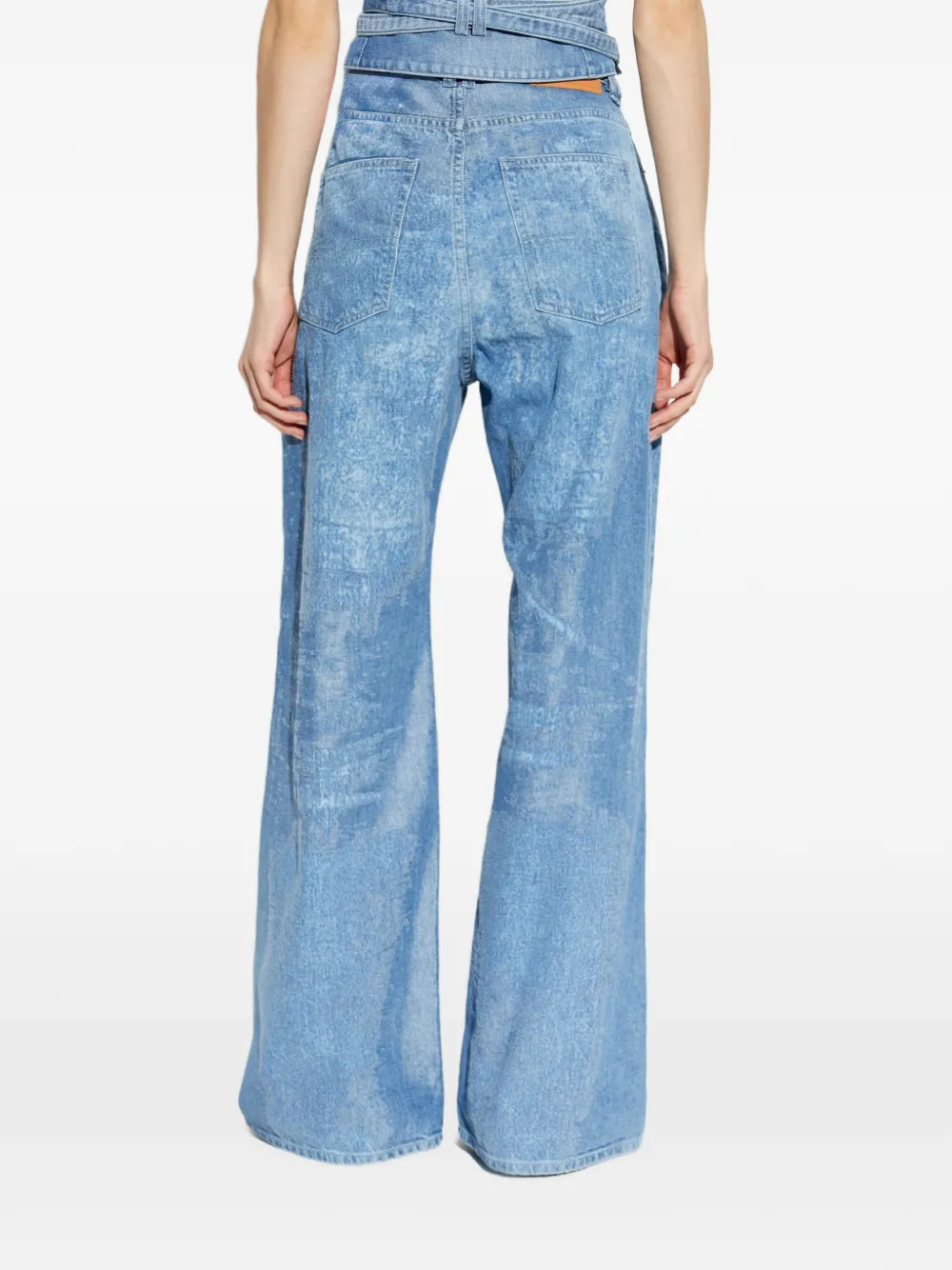 Diesel 1996 D-Sire-Fsi jeans met wijde pijpen Blauw