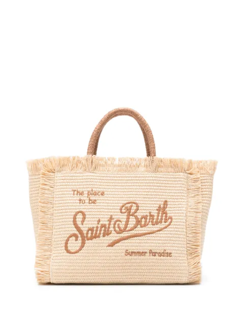 MC2 Saint Barth Colette fringed embroidered tote bag