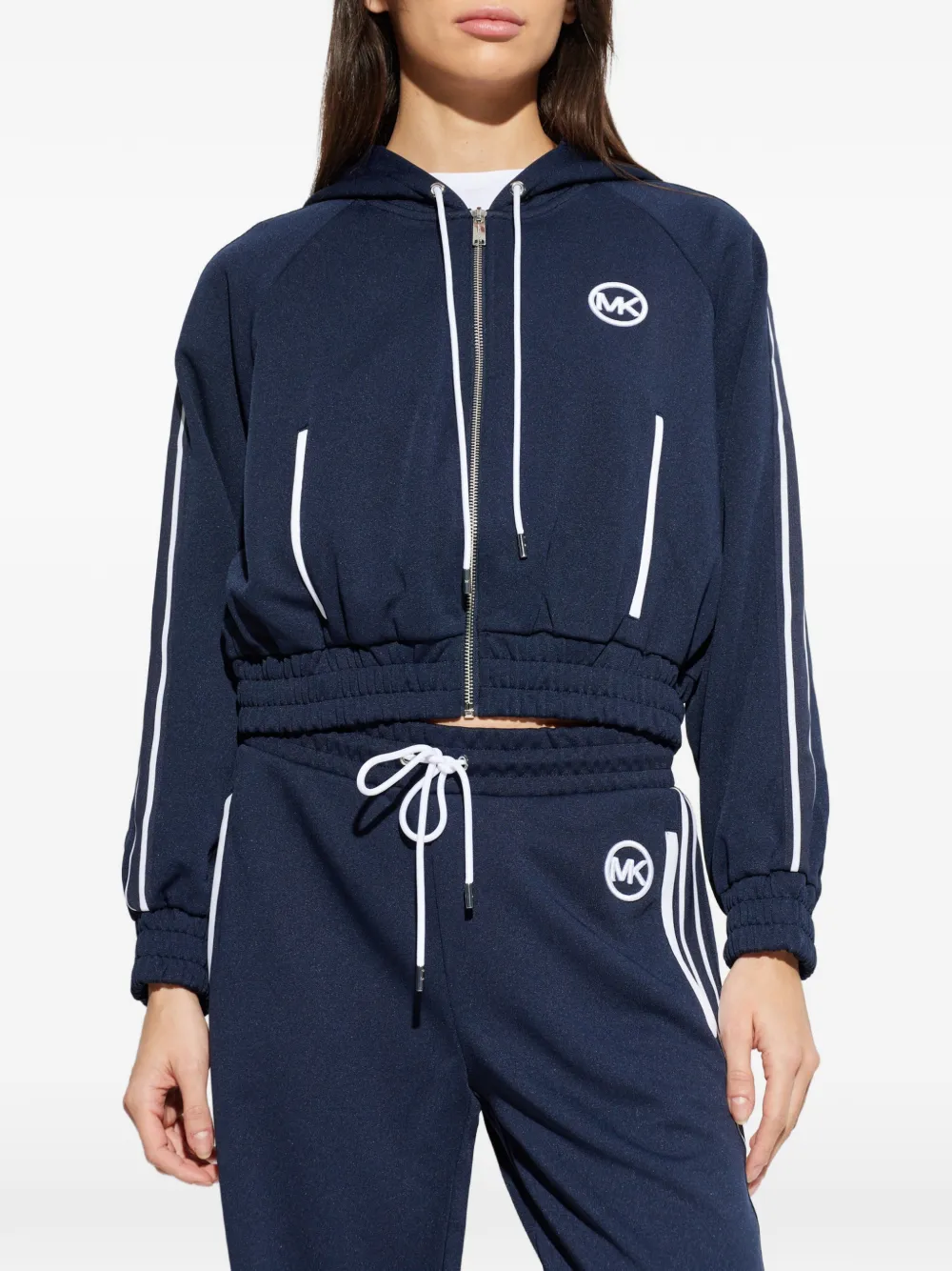 Michael Kors Hoodie met geborduurd logo Blauw