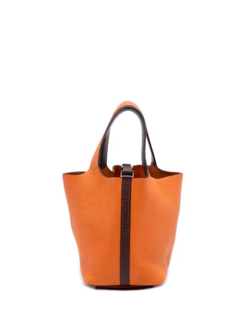 Hermès Pre-Owned Picotin 18 handväska i Clemence-läder från 2003