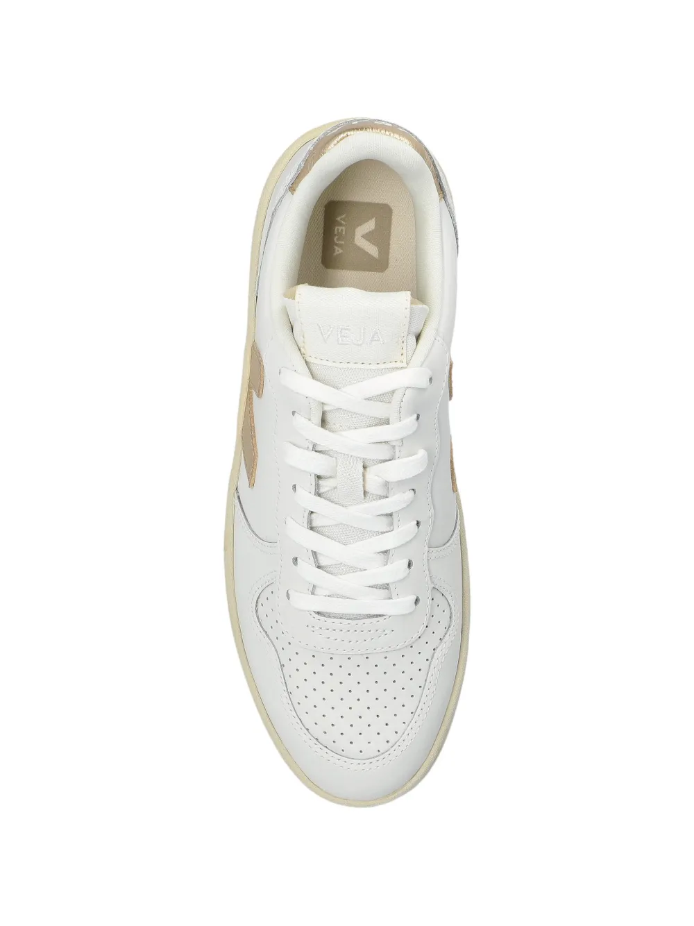 VEJA V-10 platine sneakers Wit