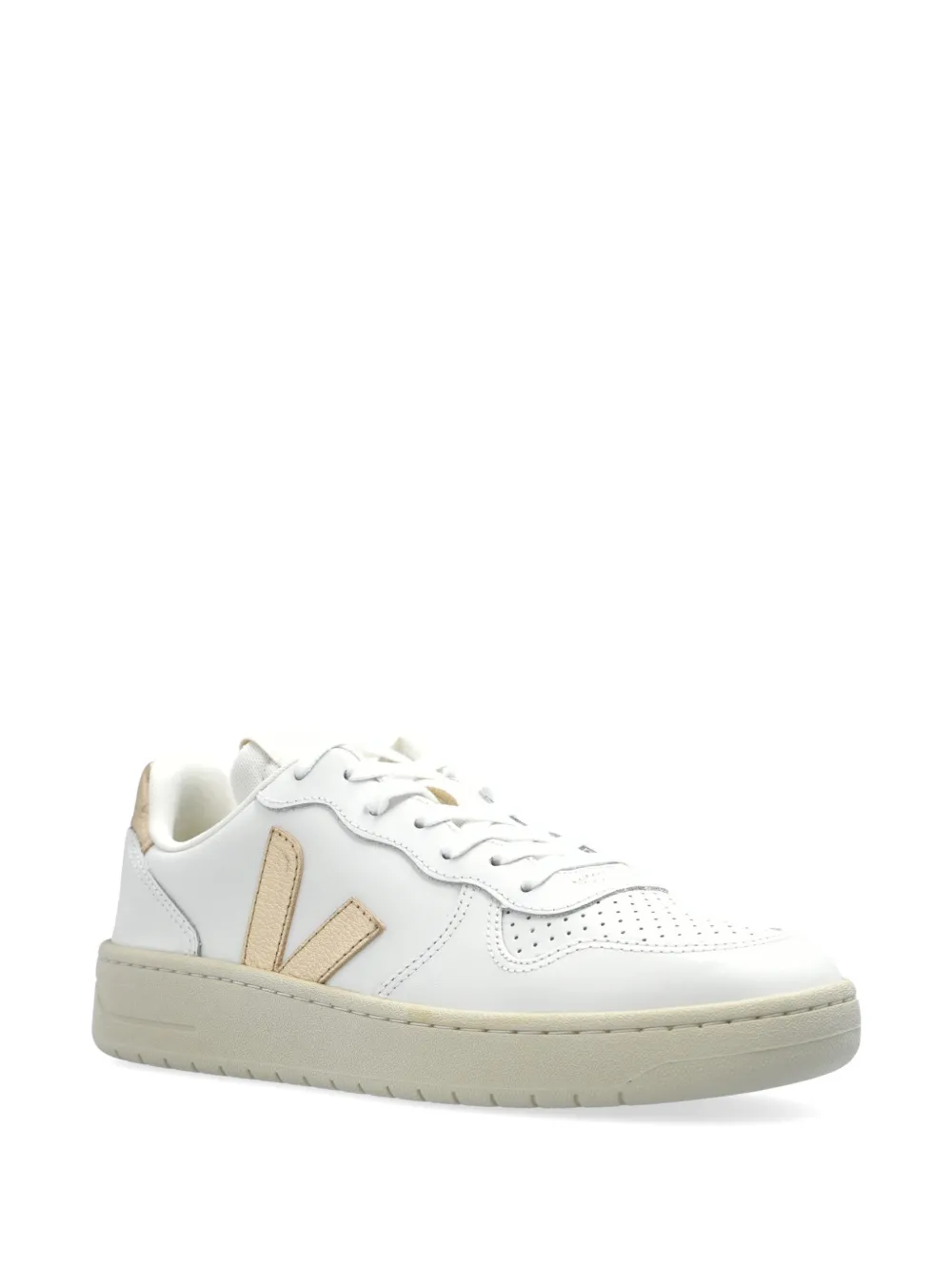 VEJA V-10 platine sneakers Wit