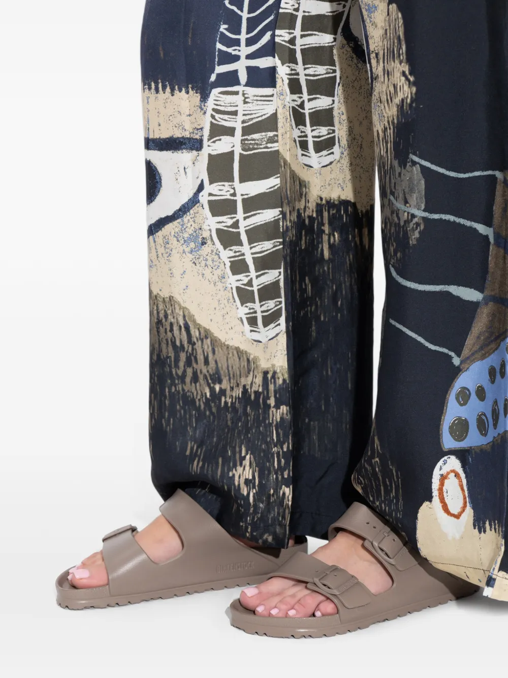 Birkenstock Arizona sandalen met gespsluiting Beige