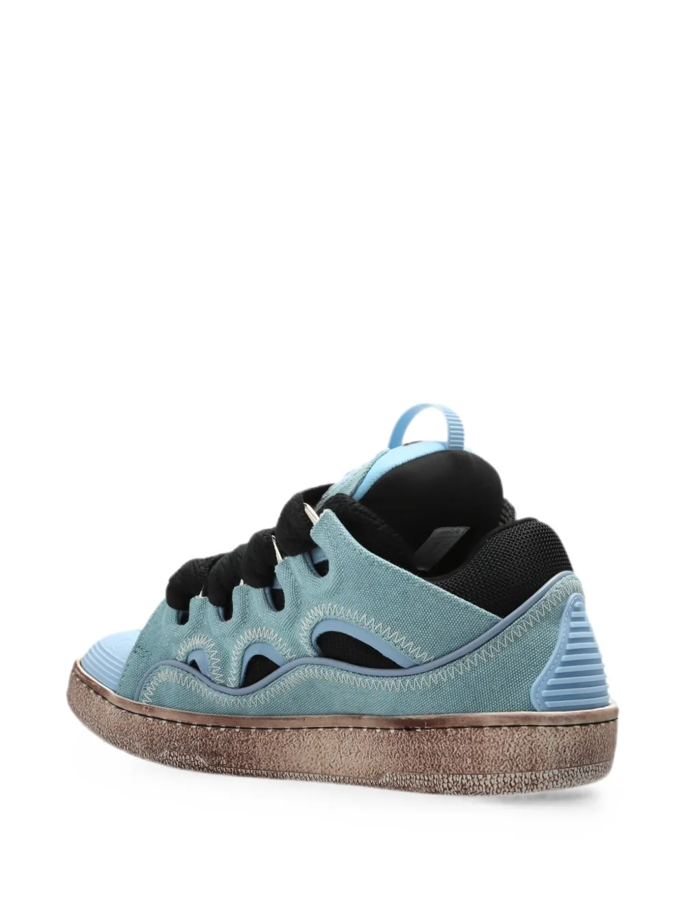 Lanvin Curb sneakers met vlakken Blauw