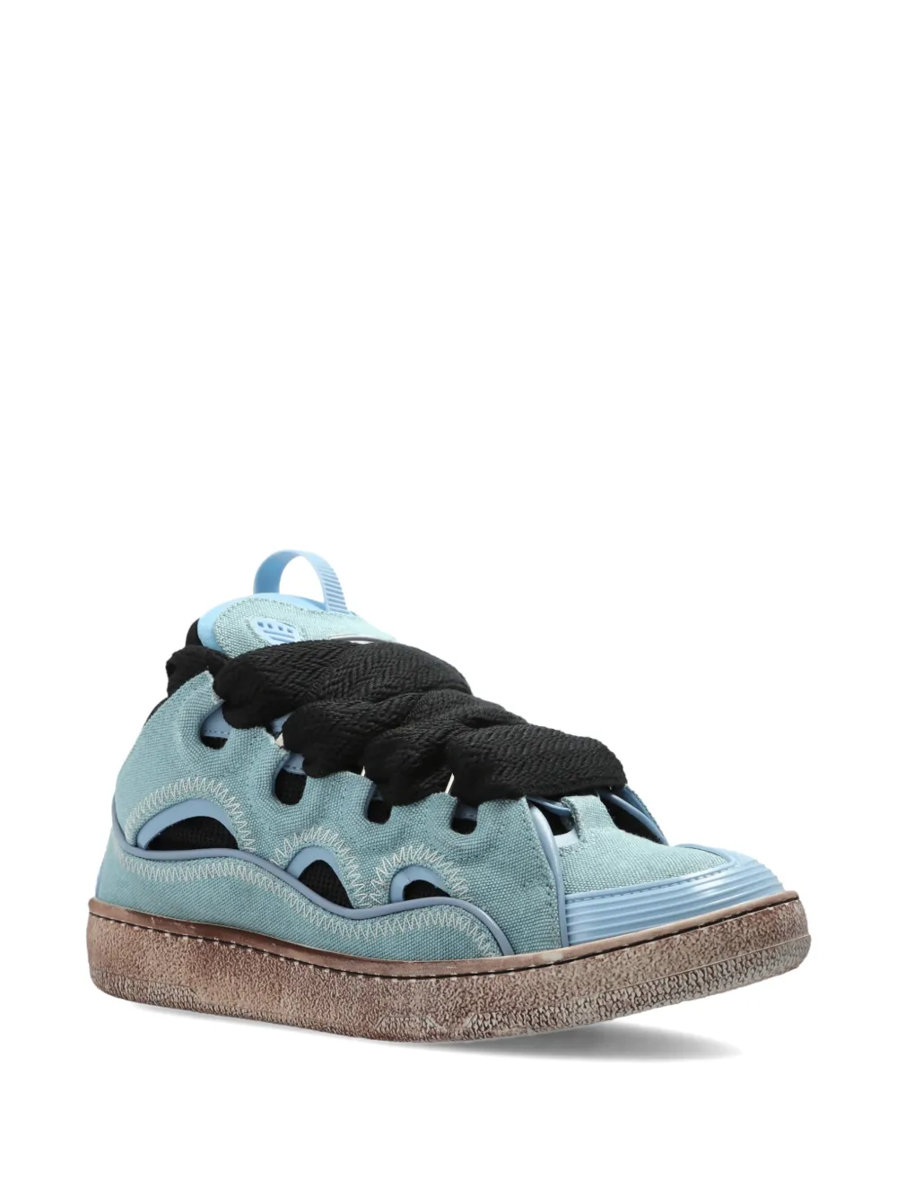 Lanvin Curb sneakers met vlakken Blauw