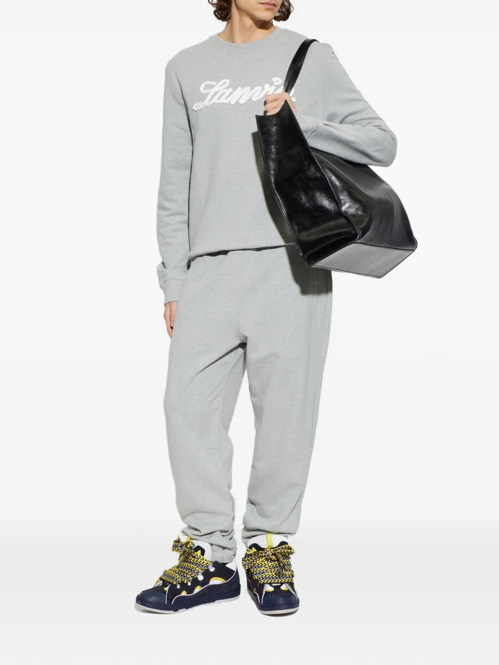 Lanvin Curb sneakers met vlakken Blauw