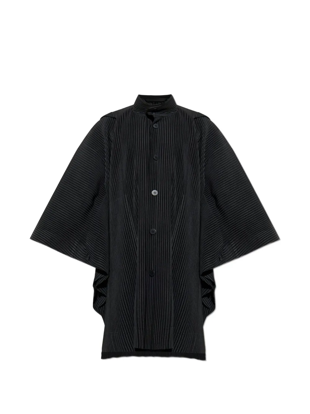 Homme Plissé Issey Miyake Cappotto con cappuccio - Nero