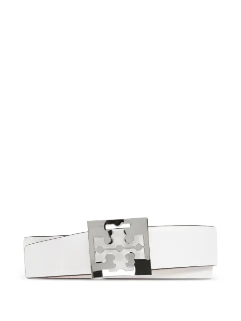 Tory Burch logo-plaque reversible belt