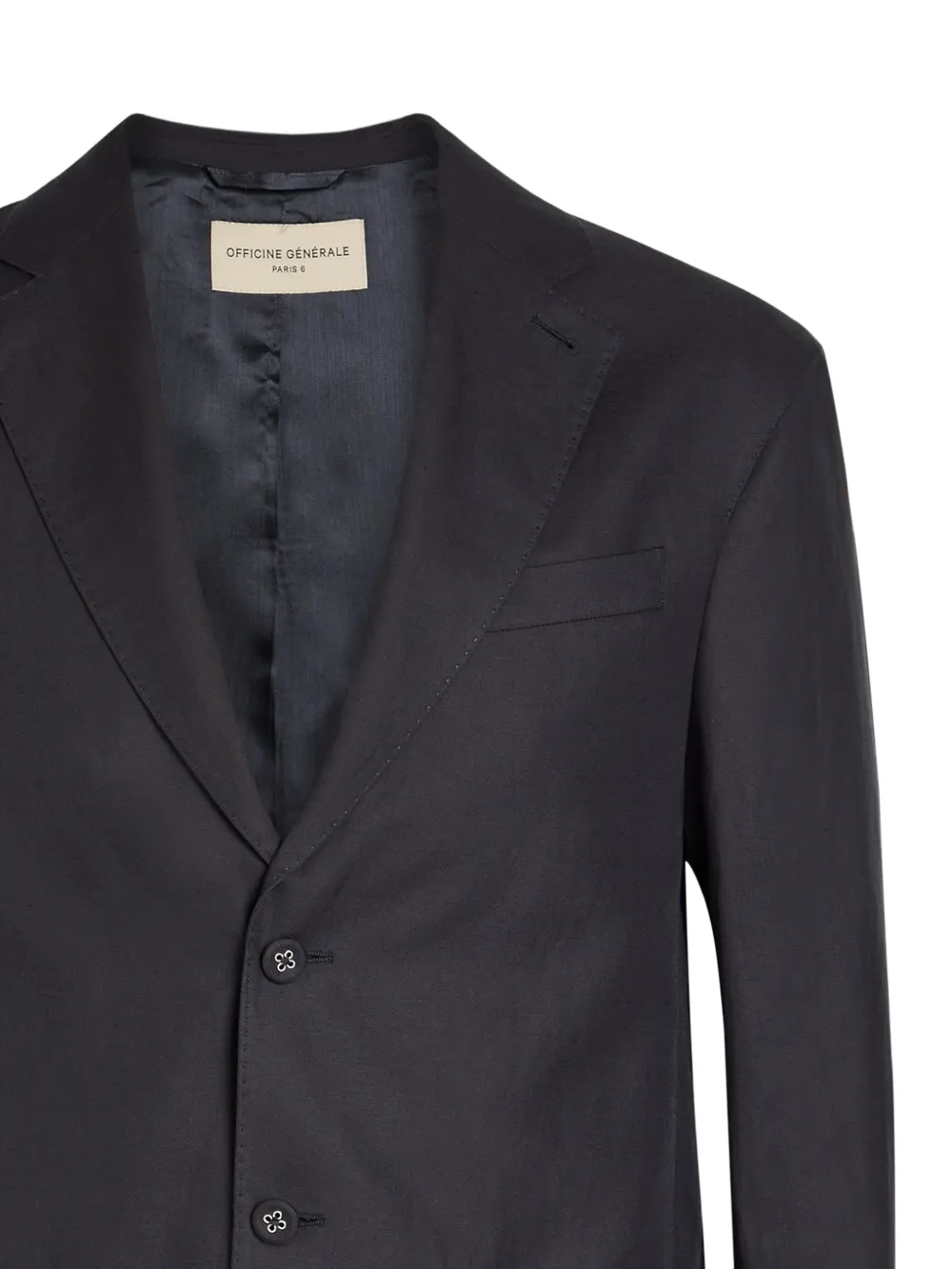 Officine Generale Michel jack met knopen Grijs