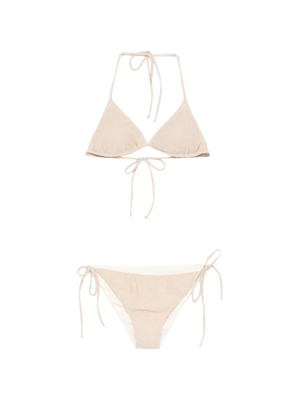 MC2 Saint Barth Kids Leah glitter-effect bikini - Toni neutri