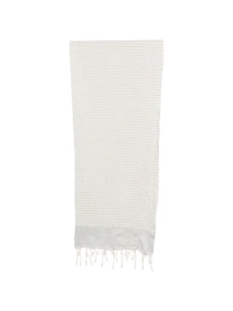 MC2 Saint Barth Kids Foutas Lurex striped fringed beach towel