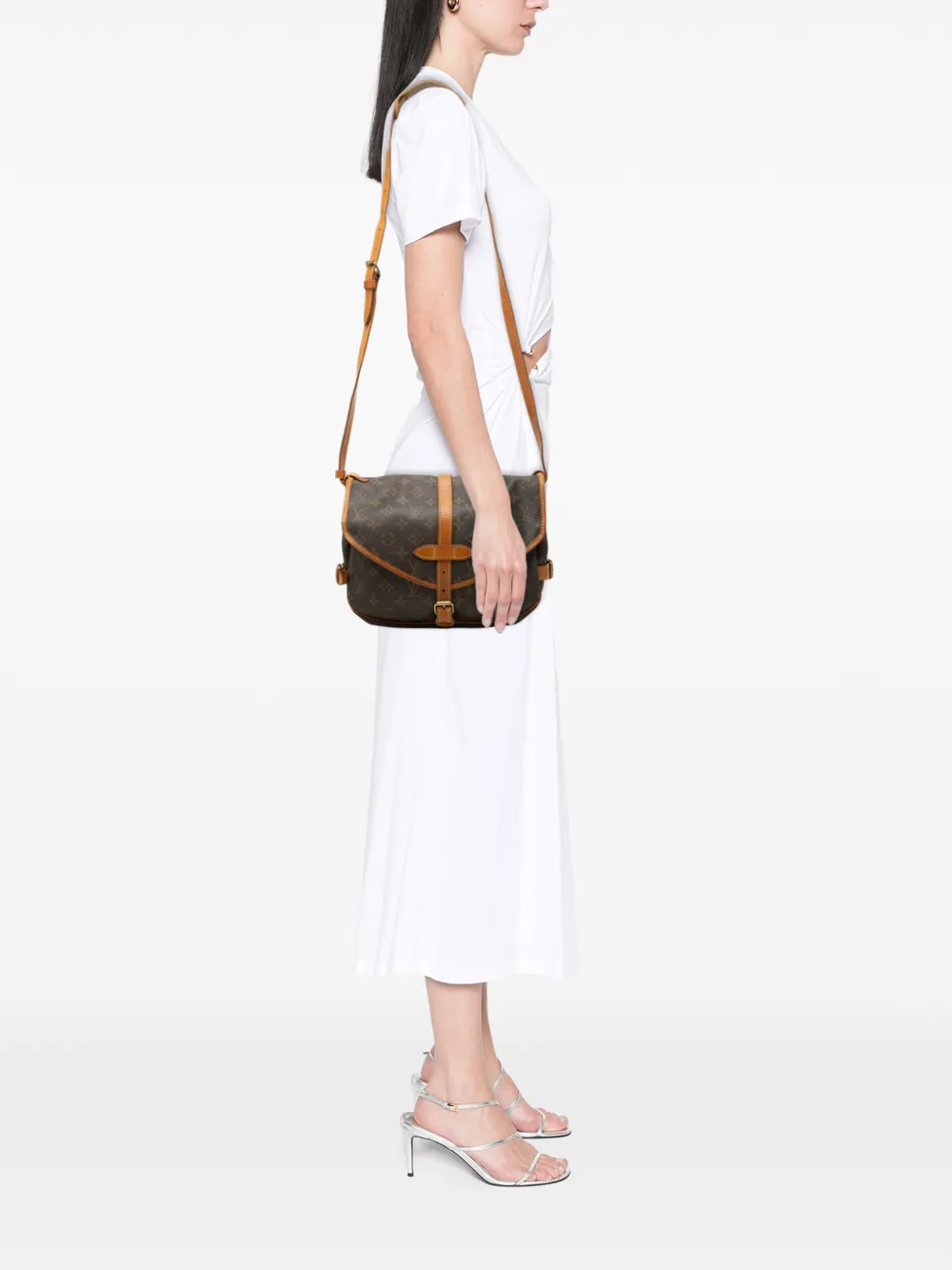Louis Vuitton Pre-Owned 1991 Monogram Saumur 25 Crossbody  display picture 1