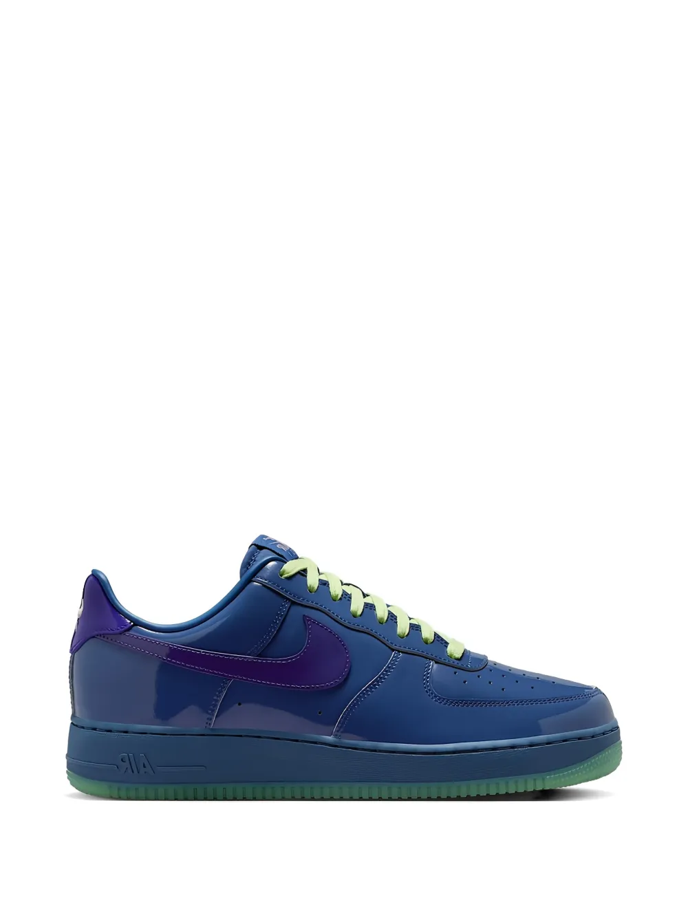 Nike Air Force 1 Low patent-leather sneakers - Blu