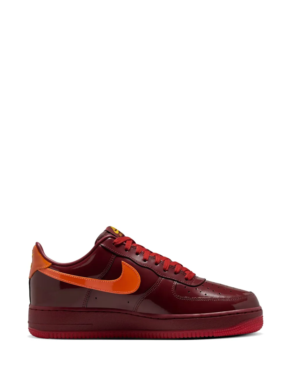 Nike Air Force 1 Low patent-leather sneakers - Rot