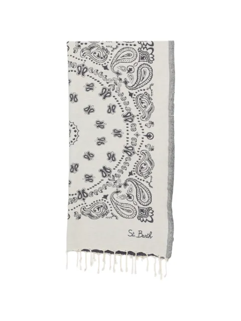 MC2 Saint Barth Kids Foutas paisley-print fringed beach towel