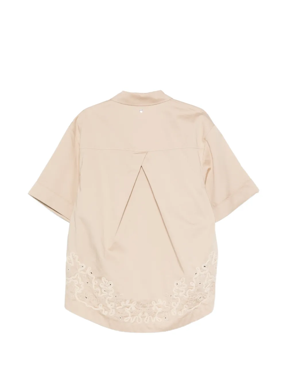 BOSS Overhemd met korte mouwen Beige