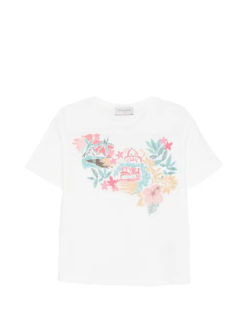 ERMANNO FIRENZE graphic-print cotton T-shirt