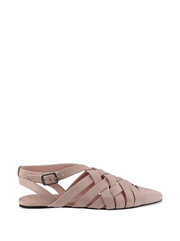 Loro Piana Silene Woven Sandals in Pink