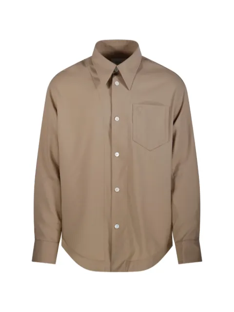 AMI Paris pocket embroidered shirt