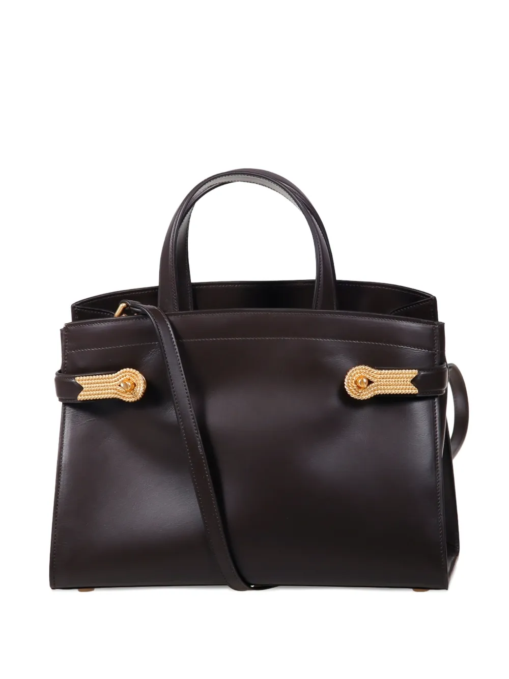 amato daniele mini Queen Dual logo-detail tote bag - Marrone