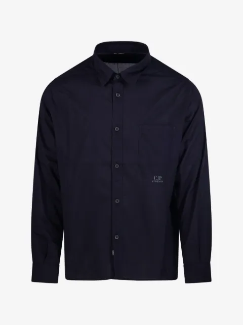 C.P. Company light mussola long-sleeve button shirt
