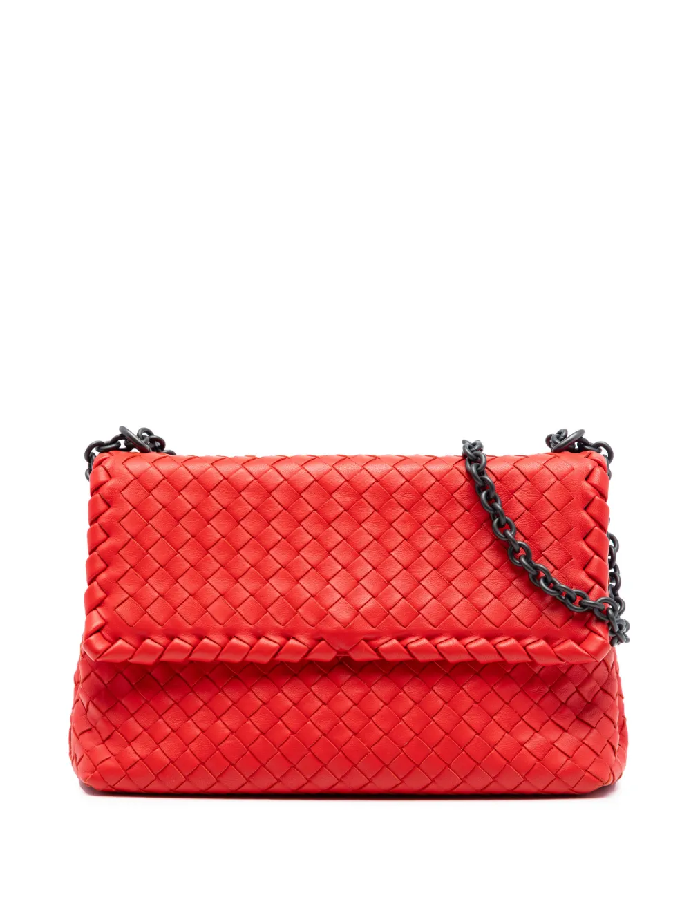 Bottega Veneta Pre-Owned 2012-2025 Small Nappa Intrecciato Olimpia shoulder bag - Arancione