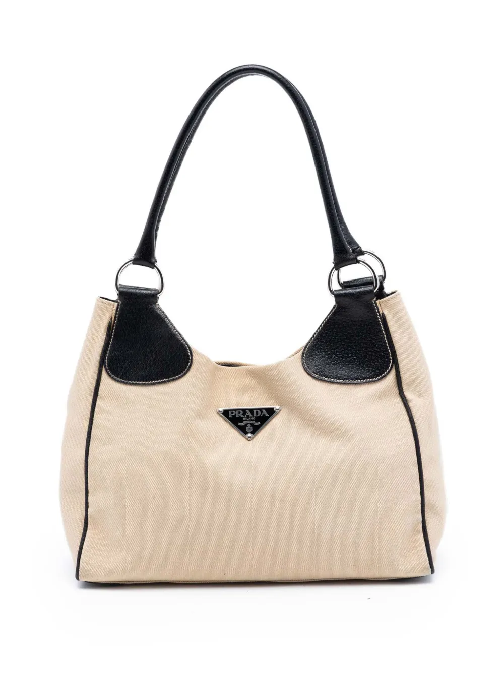 Prada Pre-Owned 2013-2025 Cinghiale Trimmed Canapa shoulder bag - Brown